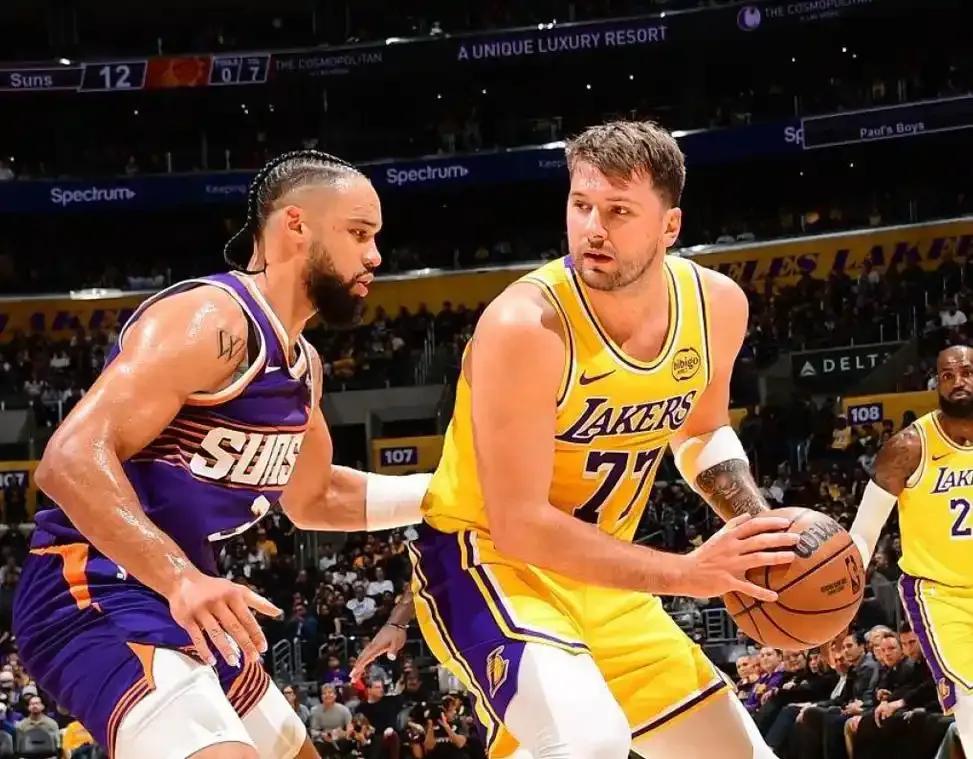 太陽終結湖人七連勝,狄龍33分暴擊,東契奇空砍38分難救主